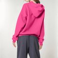 thumbnail image 5 of Women's Fashion Lightweight Long Sleeve Pullover with Pockets Preppy Graphic Hoodie with Bow Print for Comfortable Fit,Hot Pink,L, 5 of 7