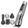 thumbnail image 1 of Caballeros para Hombres, Cortaínas Eléctricas, Recortador de Barba Con 6 Cabeza de Reemplazo para El Cuerpo Entero Lavado IPX7 Cadera En Forma de T Para Hombres en Casa, 1 of 7