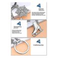 thumbnail image 4 of 5 Pack Ice Skates Snowflake Keychain Gift 3D Skating Skate Shoe Key Ring Compatible With Winter Gift, 4 of 5