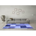 thumbnail image 3 of Ahgly Company Indoor Rectangle Patchwork Blue Transitional Area Rugs, 8' x 12', 3 of 4