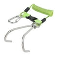 thumbnail image 4 of Gancho de buceo en espiral con resorte Clip de presión de doble extremo de acero inoxidable con hebilla de liberación rápida Accesorios de buceo Verde, 4 of 10