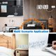 thumbnail image 4 of 3D LED Digital Wall Clock, Dimmable, Night Light, with USB Rechargeable, Date and Temperature Display, Ideal for Home, Office, Kitchen, Hotel, 4 of 4