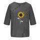 thumbnail image 4 of Blusas de Manga Corta para las Mujeres Impresas Cuello Redondo Camiseta Casual, Blusa de Algodón de Imitación para las Mujeres, 4 of 4