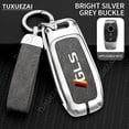 thumbnail image 4 of Car Key Housing For Mercedes Benz GLS A 3 buttons Zinc alloy+leather Car Key Shell E Class E43 W213 S Class G500 GLB ML GLK, 4 of 5