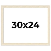 30x24 Frame White Real Wood Picture Frame Width 1.5 inches | Interior Frame Depth 0.5 inches | Barn