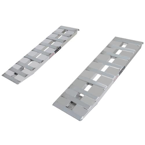 48" x 15" Aluminum Car Trailer Loading Ramps HookEnd