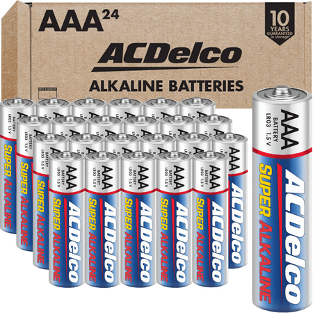 ACDelco Super Alkaline AAA Batteries, 1.5 Volts, 24-Count