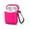 Hot Pink, variant on AirPods Case- Silicone Protective Shockproof Case Cover Skins with Keychain Compatible with Apple AirPod 2 & 1, Light Pink