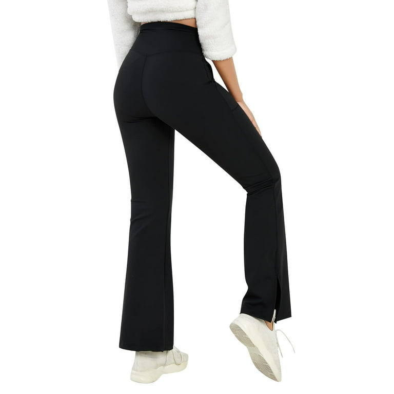 Outfmvch Yoga Pants Women Sweatpants Women Polyester,Spandex Relaxed  Pull-On Styling Straight-Leg Lightweight Two Pockets Long Leggings With  Pockets