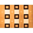 thumbnail image 1 of Ahgly Company Indoor Rectangle Checkered Orange Modern Area Rugs, 2' x 3', 1 of 1
