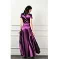 thumbnail image 4 of Luxury Satin Dress With Belt Bridesmaid Dresses Wedding Guest Dress Long Evening Dress, 4 of 6