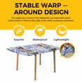 thumbnail image 4 of Easter Bunny Table Cloths for 6 Foot Rectangle Tables, Spring Purple Flowers Rabbit Pastoral Plants Patio Waterproof Elastic Fitted Tablecloths, Washable Rectangular Table Cover for Camping, 4 of 8