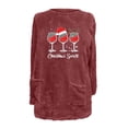 thumbnail image 4 of COM1950s Blouses pour Femmes, Blouses à Manches Longues pour Femmes, Blouse de Noël Col Rond et Hiver Ample Poche Solide Chaude Manches Longues, Blouses pour Femmes Décontractées, Blouses de Noël pour Femmes, 4 of 4