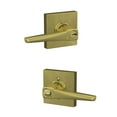 thumbnail image 2 of Schlage F51a-Elr-Col Eller Single Cylinder Keyed Entry Door Lever Set - Brass, 2 of 6