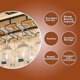 thumbnail image 4 of Estante para copas LIUYMXG Con 5 rieles para 10-15 copas 50 x 22,5 x 5,5 cm, 4 of 4