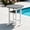 White Grey, variant on OTSUN Outdoor Adirondack Round Bar Table, 32“ Height Patio Large Pub Table for 4, All Weather Counter Height Double-Decker Table with Built-in Footrest for Outside Deck Porch Balcony Poolside
