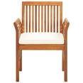 thumbnail image 2 of vidaXL Modern Dining Chair Patio Dining Chair with Cushion Solid Wood Acacia, 2 of 57