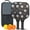 Black-1, variant on Pickleball Paddles Set Of 2, Fiberglass Surface, Horrible Theme, 4 Balls & Bag