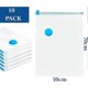 thumbnail image 3 of 10 Pack 70x50cm Vacuum Storage Bags - Air Tight Space Saver Vaccum Bags For Wardrobes, Cupboards - Large Reusable Vacuum Bags For Clothes, Duvets, Bed, 3 of 5