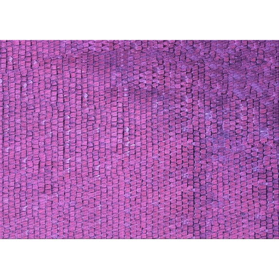 Ahgly Company Indoor Rectangle Patterned Crimson Purple Area Rugs, 8' x 10'