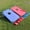 Red, variant on Portable Foldable Cornhole Bean Bag Toss Game Set, Red & Blue Boards with 8 Bean Bags, for Backyard, Beach, Tailgating & Family Outdoor Activities