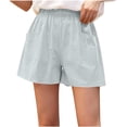 thumbnail image 2 of Asxite Womens Pajamas Pants Loose Elastic Waist Solid Pocket Casual Short Sleepwear, 2 of 6