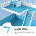 thumbnail image 3 of 1 set Hamster Escalada Escalera Toy Escalera Mascota Hamster Juega (Blanco, Sky-Blue), 3 of 6