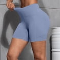 thumbnail image 5 of AKOEE High Waist Leggings for Women Shorts Workout Biker Yoga Tight Shorts with Pockets Stretch Gym Clothes (XL, Blue), 5 of 8