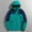 Green, variant on Babysbule Winter Coats for Women Women Detachable Cap And Windproof Thick Three-in-one Jacket Outdoor Sports Warm Jacket Tops