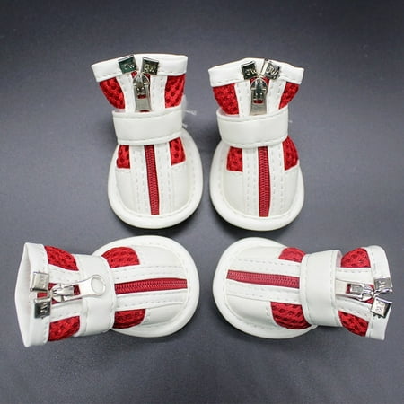 

QWZNDZGR Pet Shoes for Dogs Pet Shoes Dog Shoes Mesh Zipper Sneakers Breathable Mesh Shoes Dog Sandals Zapato Para Perro