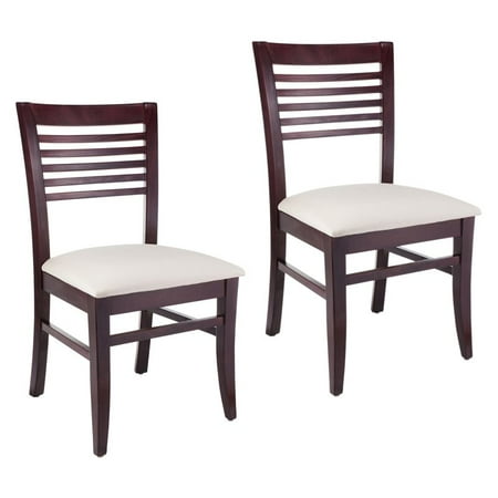 Beechwood Mountain Venetion Dining Side Chair in Mahogany (Set of 2)