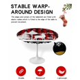 thumbnail image 2 of Round Tablecloth with Elastic Xmas Elk Moose in the Snowfield Buffalo Plaid Waterproof Stain-proof Table Cover Wipeable Fitted Table Cloths for 36"-44" Round Tables Dining Kitchen Indoor Outdoor Use, 2 of 6