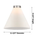 thumbnail image 4 of Innovations Lighting  Caden Cone - 1 Light 12" Flush Mount Clear/Antique Copper, 4 of 5