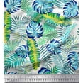 thumbnail image 1 of Soimoi Rayon Fabric Leaves Tropical Decor Fabric Printed Yard 42 Inch Wide, 1 of 1