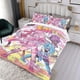 thumbnail image 3 of Jem y las Hologramas Conjunto de sábanas temático, trío de piezas, cómodo y amigable con la piel, diseño único, regalo de decoración para el hogar para familiares, amigos y fans,173cm *218cm, 3 of 6