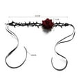 thumbnail image 3 of Halloween Costumes Jewelry for Women - Steampunk Black Lace Choker Necklace Jewelry Accessories, Vampire Choker Necklace Costume, 3 of 6