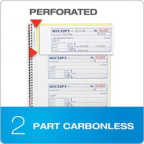 Adams Business Forms ABFSC1182 MoneyRent Receipt Bk Spiral 2Part 7