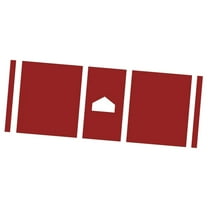 Luwecf Baseball Hitting Mat Baseball Batting Mat Indoor Outdoor Auxiliary Tool Hitting Red