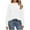 White, variant on Enjoytime Winter Sweatshirt for Women Casual Solid Color Basic Shirts Long Sleeve Sweatshirts with Pocket Lightweight Pullover Tops