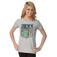 thumbnail image 4 of USA Pride Statue of Liberty Americana Men's Graphic T Shirt Tees Brisco Brands S, 4 of 6
