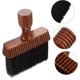 thumbnail image 3 of Cepillo plumero para el cuello con cerdas suaves y mango de madera para peluquería, ideal para cortar el pelo y limpiar la barba., 3 of 5