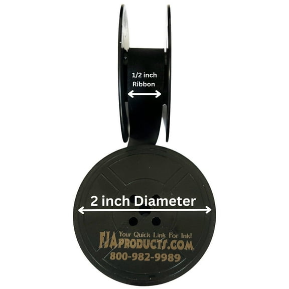 Vintage Manual Royal Typewriter Spool Ribbon Black Ink for the Portable machines