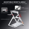 thumbnail image 2 of GTPLAYER Simulator Racing Wheel Stand for Logitech & Thrustmaster, Pedals NOT Included ,White, 2 of 7