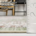 thumbnail image 3 of YOUFORTONG 9 x12 Vintage Washable Area Rug,Large Stain Resistant Carpet with Non Slip Backing for Living Room Bedroom Home Decor,Sage Green, 3 of 8