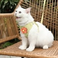 thumbnail image 3 of Escape-Proof Cat Harness & Leash Set - Adjustable Comfortable Vest for Kittens to Large Cats - Secure Outdoor Walking Gear with Floral Accents, 3 of 7
