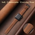 thumbnail image 2 of BANDOVA 5Pack Premium Leather Band Compatible with Apple Watch 38/40/41/42mm(Series 11/10), Classic Business Replacement Strap for Women Men, 2 of 7