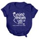 thumbnail image 1 of Gibobby Camisetas de verano para mujer Mujeres Casual Impresión Mangas Cuello Redondo Camiseta Suelta Blusa Tops(Azul,G), 1 of 4