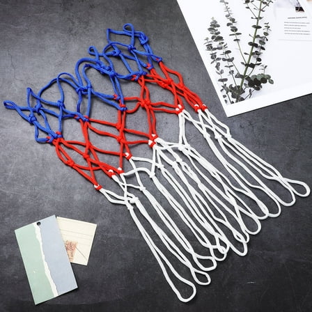 OFFIGAM Metal Basketball Chain Net with Nylon Rings, Durable 2-Pack for Outdoor and Indoor Basketball Hoops, School and Court Use