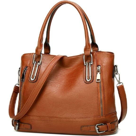 Women’s Leather Shoulder Handbags Crossbody Bags Hobo Totes Top-Handle Bag Satchel and Purse for Ladies