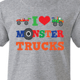 thumbnail image 4 of Inktastic I Love Monster Trucks Youth T-Shirt, 4 of 5